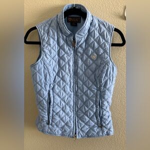 Ariat Light Blue Quilted Sleeveless Vest SP